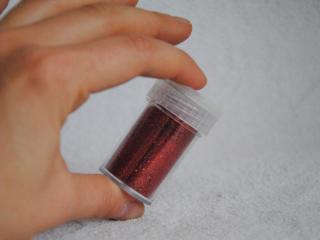 Glitter v rôznych farbách, 15 ml, červená 