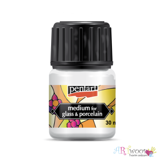Farba na sklo a porcelán 30ml - médium na zosvetlenie farieb