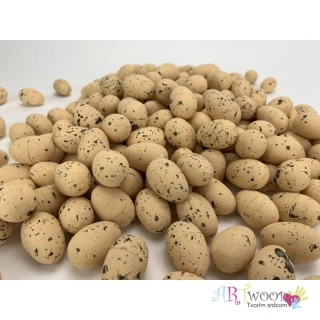 Polystyrénové vajce maľované hnedé 3x4cm/10ks