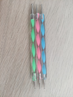 Bodkovacie náradie na embossing/3ks