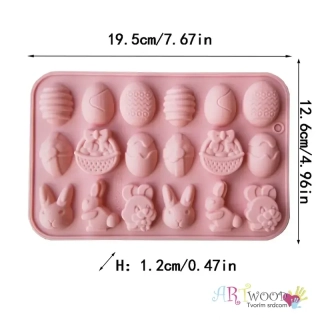 Silikónová forma - Veľká noc