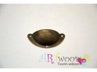 Kovová úchytka Alex so skrutkami 2,5 x 5cm, 4ks/bal